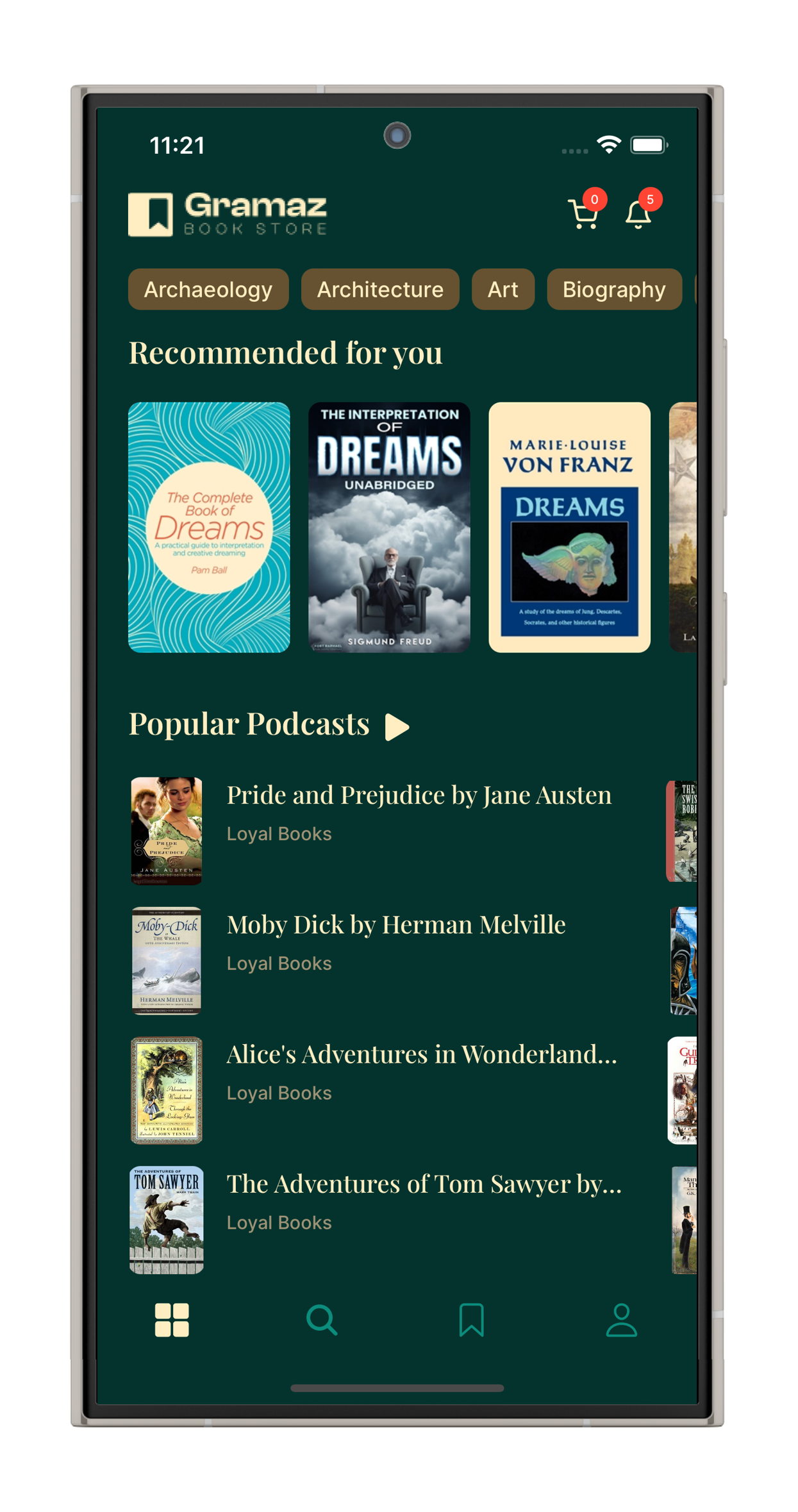 Ebooks & Audiobooks App